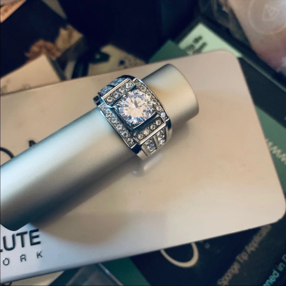 Men's 4.03 Ct Simulated Diamond Ring, 12